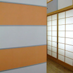 Flächenvorhang Japanpapier Segmente Orange-640x480-opt