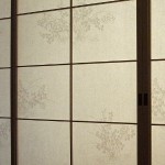 Shojipapier mit Blumen-Ornament als Wasserzeichen